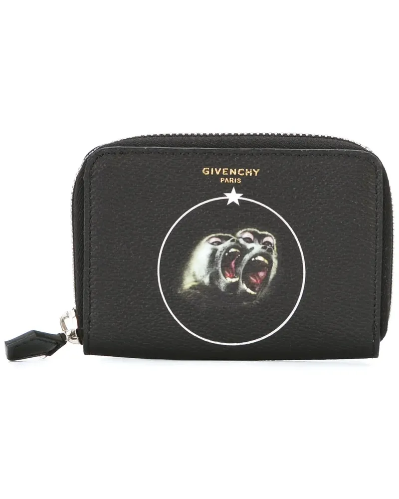 Givenchy Portemonnaie mit Pavian-Print - Schwarz Schwarz