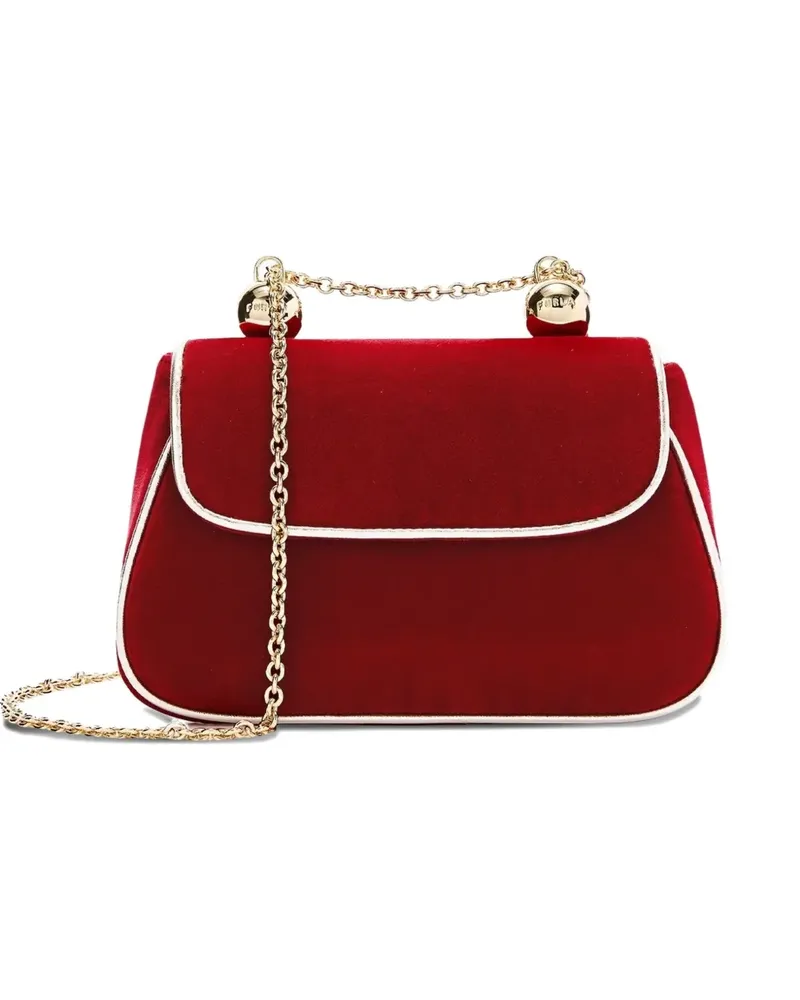 Furla Kleine Heather Umhängetasche mit Kettenriemen - Rot Rot