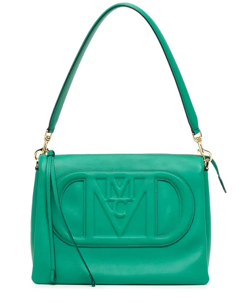 MCM Mittelgroße Schultertasche - Grün Grün