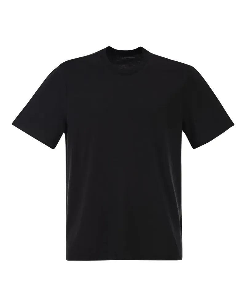 Majestic Kurzärmeliges T-Shirt - Schwarz Schwarz