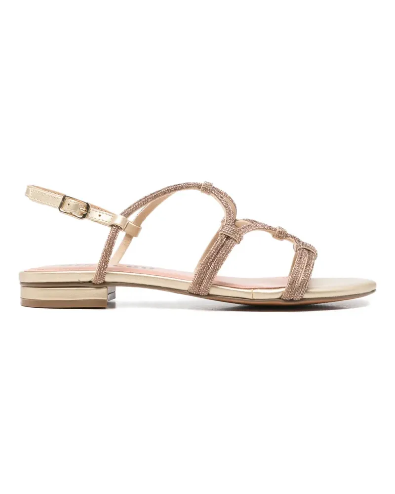Bibi Lou Quail crystal-embellished sandals - Nude Nude