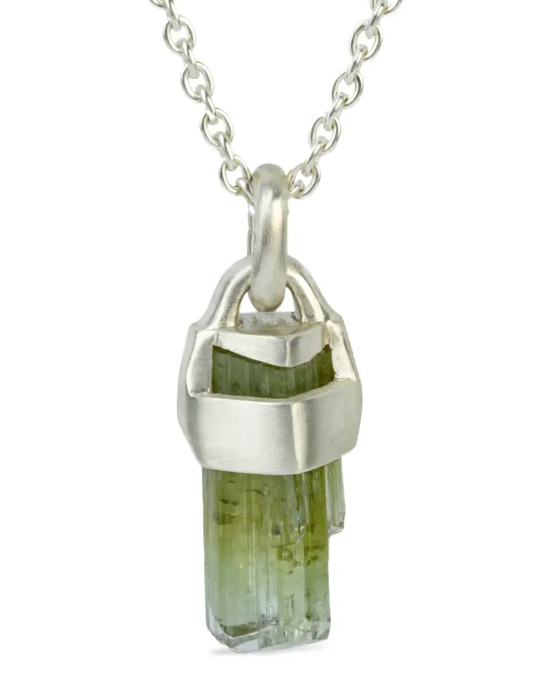 Parts Of Four sterling silver Talisman Verdite necklace - Silber Silber