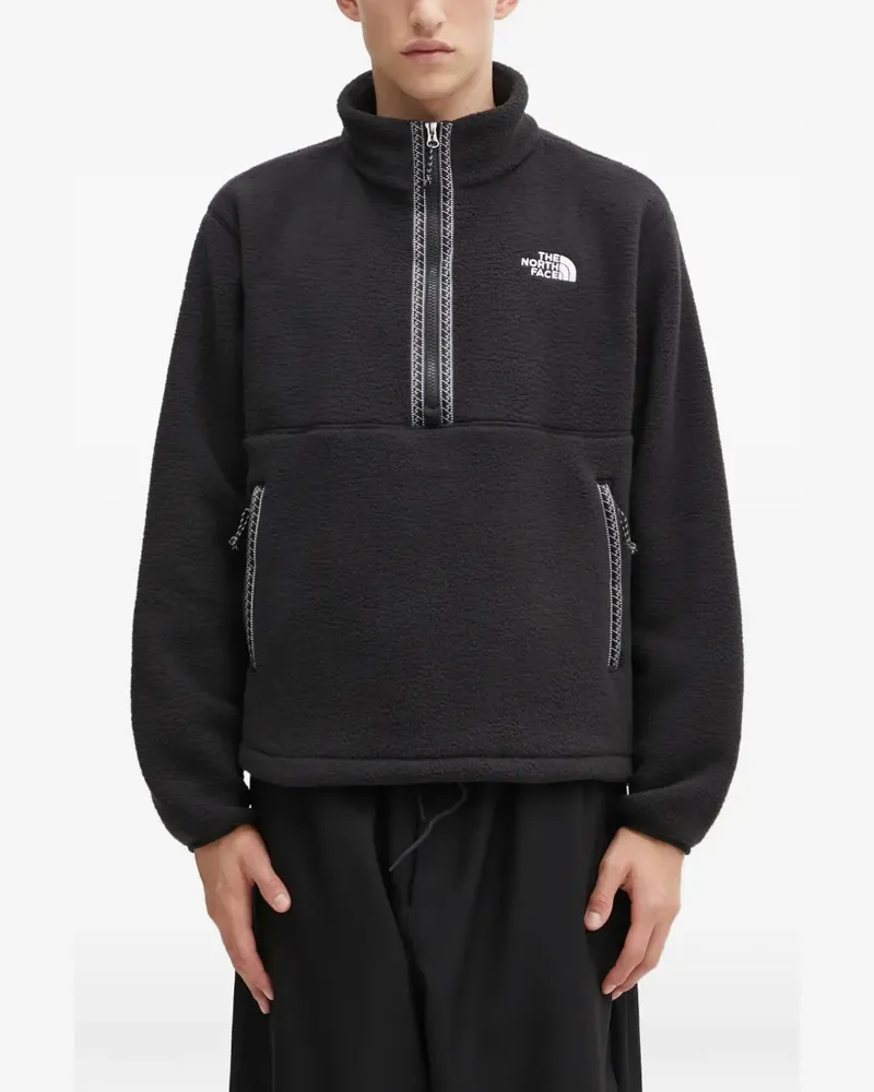 The North Face Fleece-Sweatshirt mit Reißverschluss - Schwarz Schwarz
