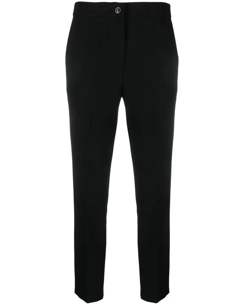 Twin-Set Klassische Zigarettenhose - Schwarz Schwarz