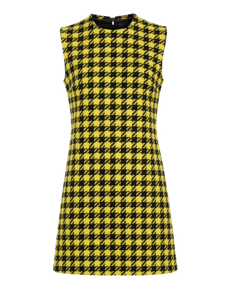 Dolce & Gabbana Kleid mit Hahnentrittmuster - Gelb Gelb