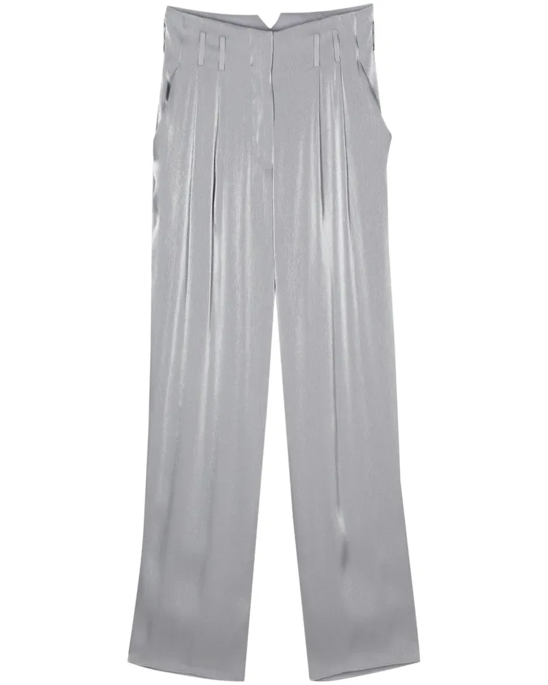 Genny Laméhose mit geradem Bein - Grau Grau