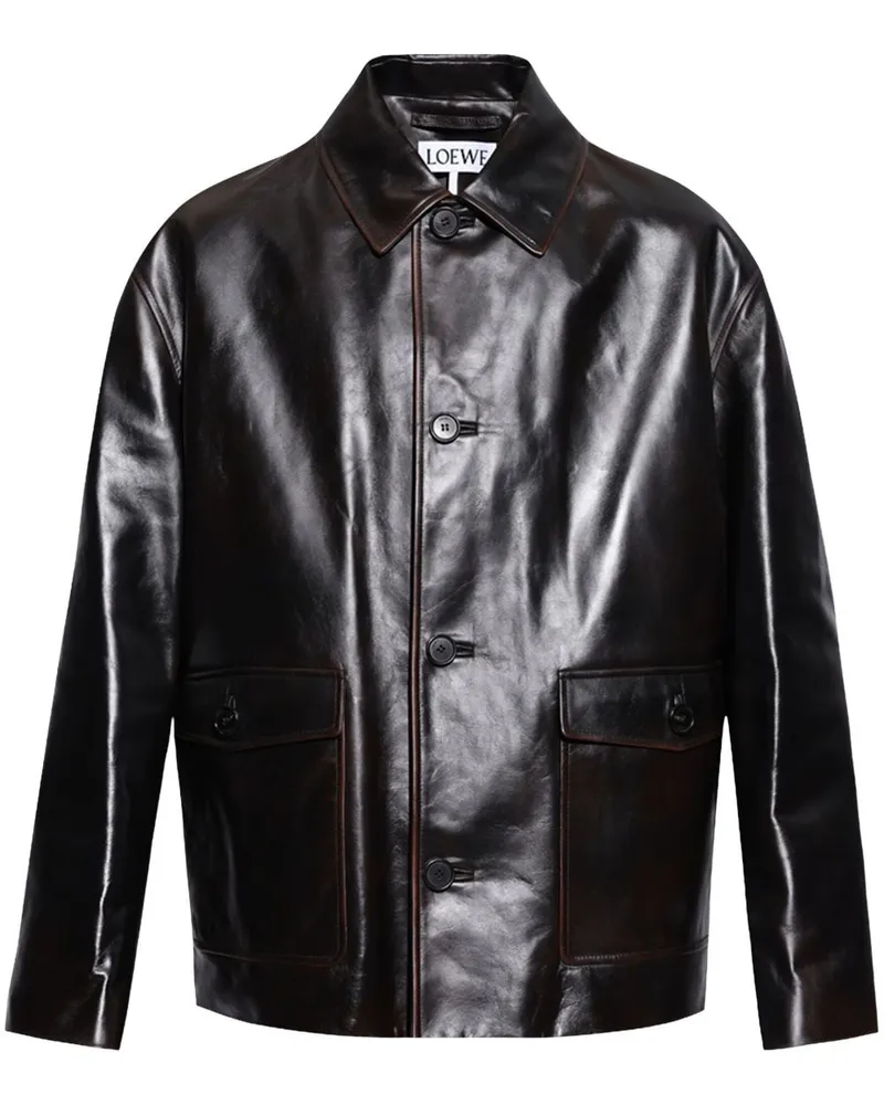 Loewe Jacke aus Nappaleder - Braun Braun