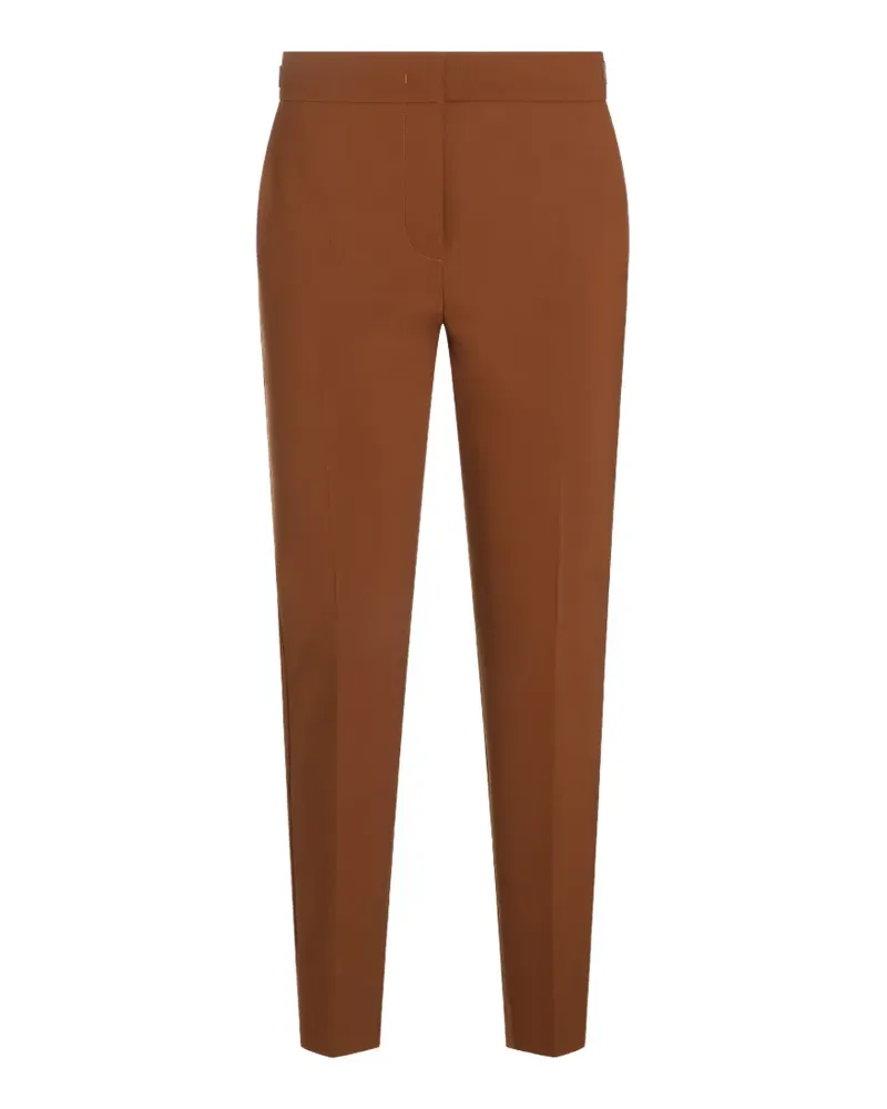 Max Mara side-buckle slim-fit trousers - Braun Braun