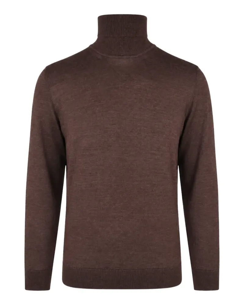 Pal Zileri ribbed-trim roll-neck sweater - Braun Braun