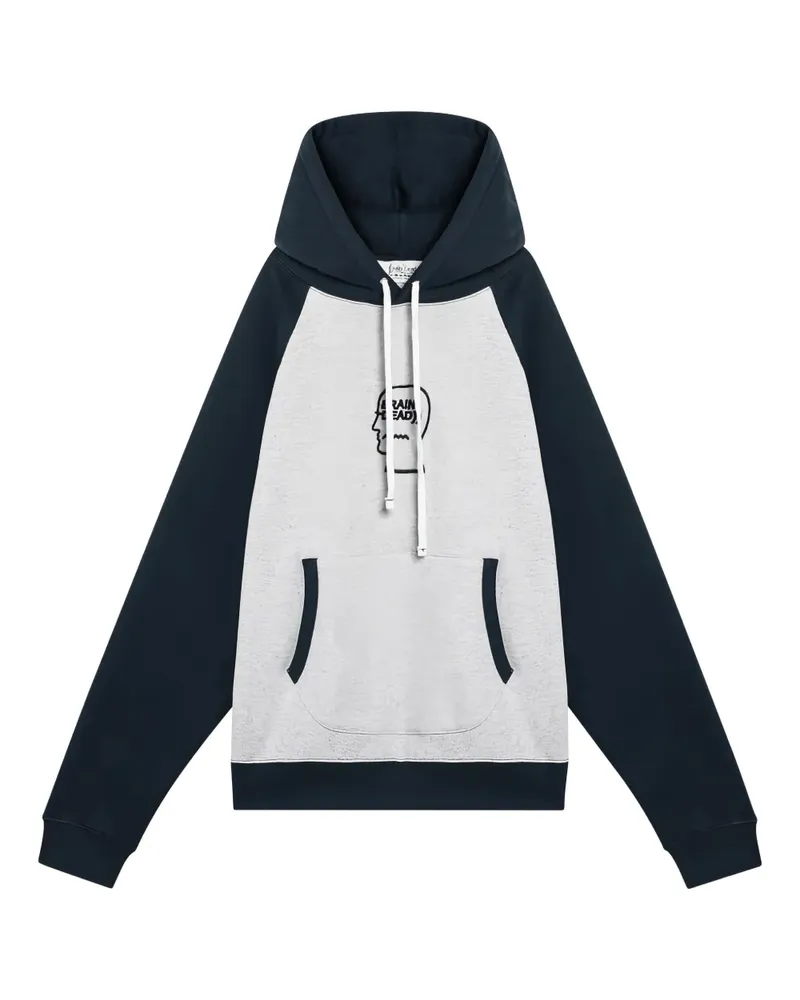 Brain Dead Fleece-Hoodie mit Logo - Grau Grau