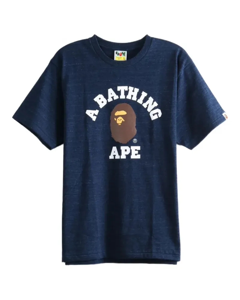 BAPE T-Shirt mit grafischem Print - Blau Blau