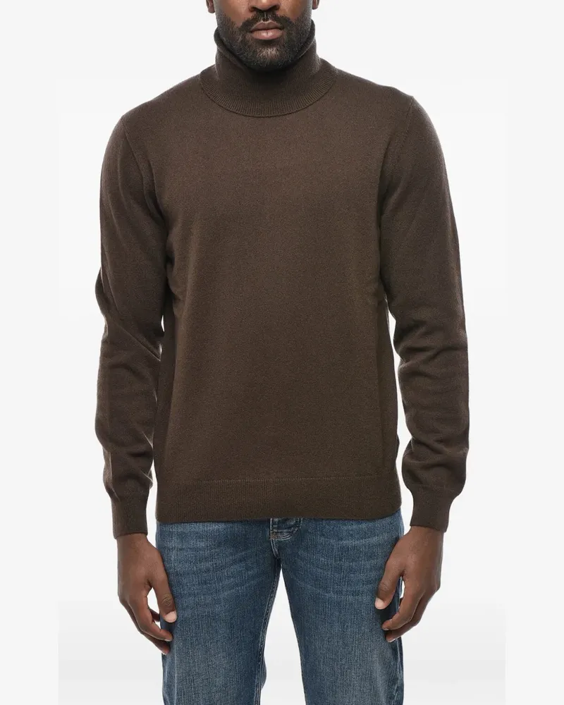 Malo Kaschmirpullover mit Rollkragen - Braun Braun