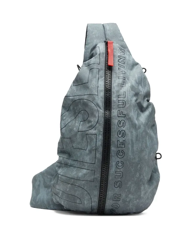 Diesel Rucksack mit Reißverschluss - Grau Grau
