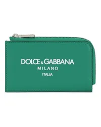 Dolce & Gabbana Portemonnaie mit Rundumreißverschluss Grün