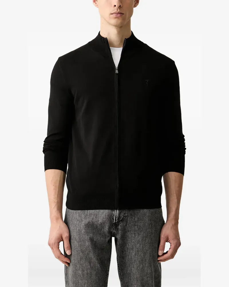Trussardi Cardigan mit Reißverschluss - Schwarz Schwarz
