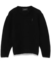 Simone Rocha Cropped-Pullover mit V-Ausschnitt Schwarz