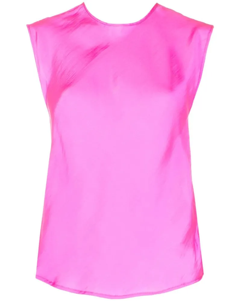 forte_forte Top aus Satin - Rosa Rosa