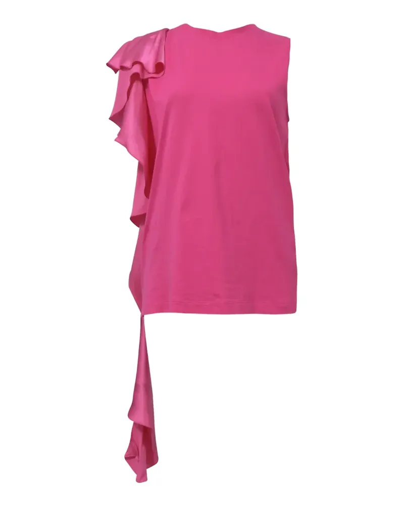 MSGM ruffle-detail sleeveless top - Rosa Rosa