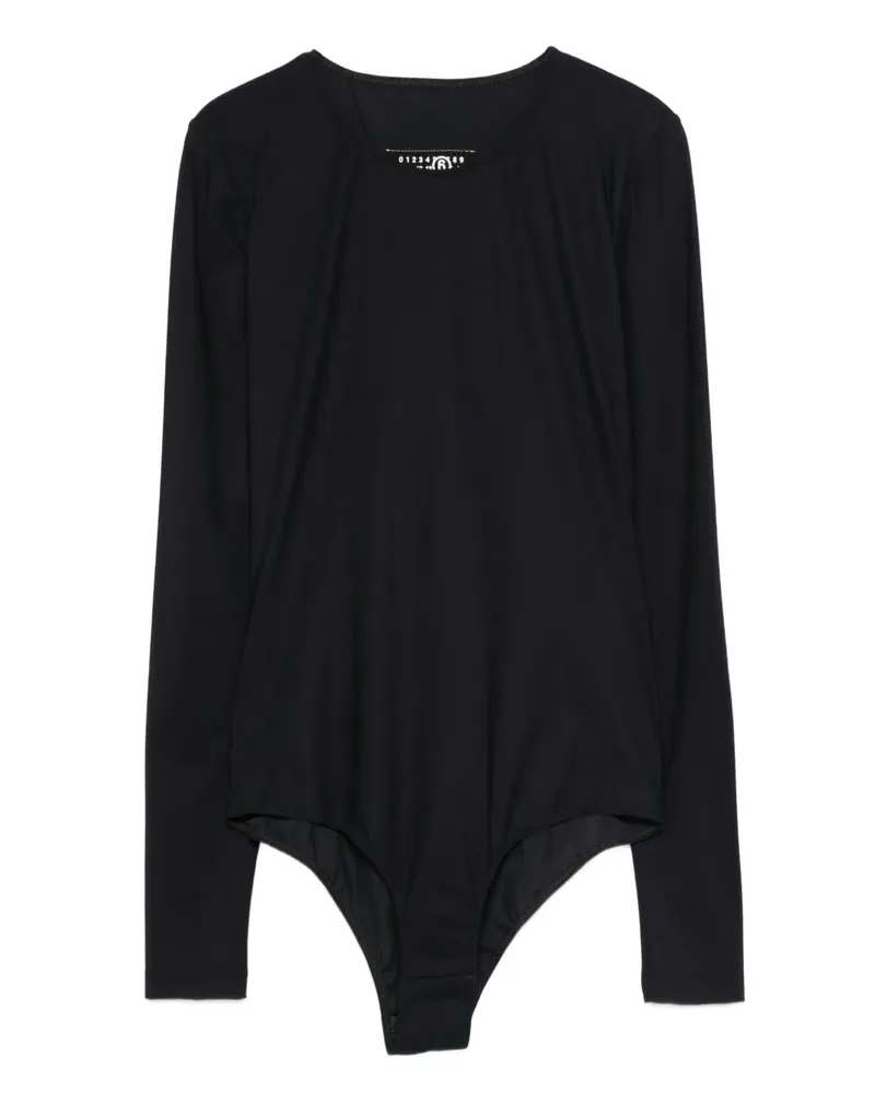 Maison Margiela Langärmeliger Body - Schwarz Schwarz