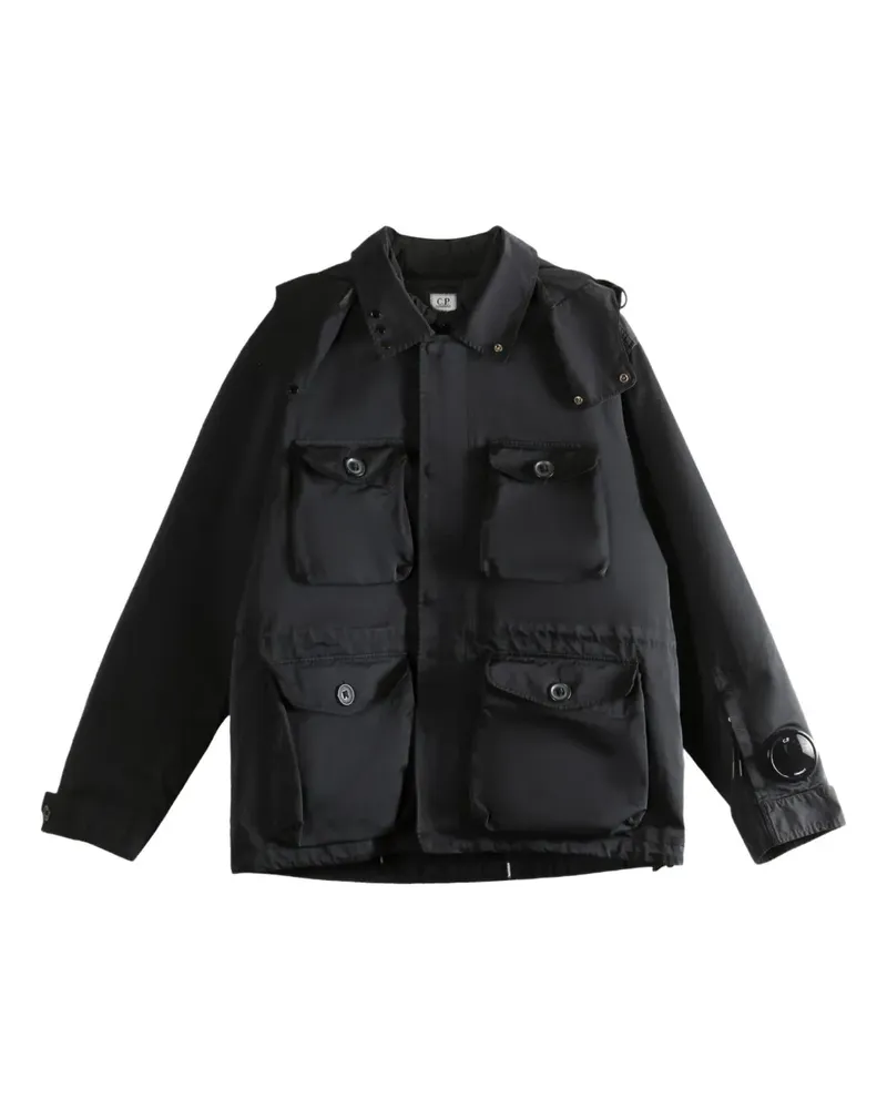 C.P. Company hooded multi-pocket jacket - Schwarz Schwarz