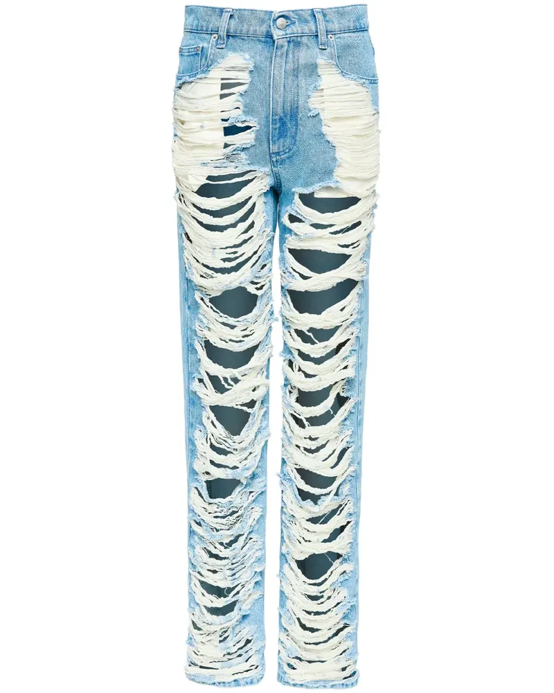 Maison Margiela Distressed-Jeans - Blau Blau