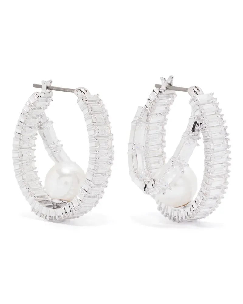 Swarovski x Ariana Grande Creolen mit Perlen - Weiß Weiß