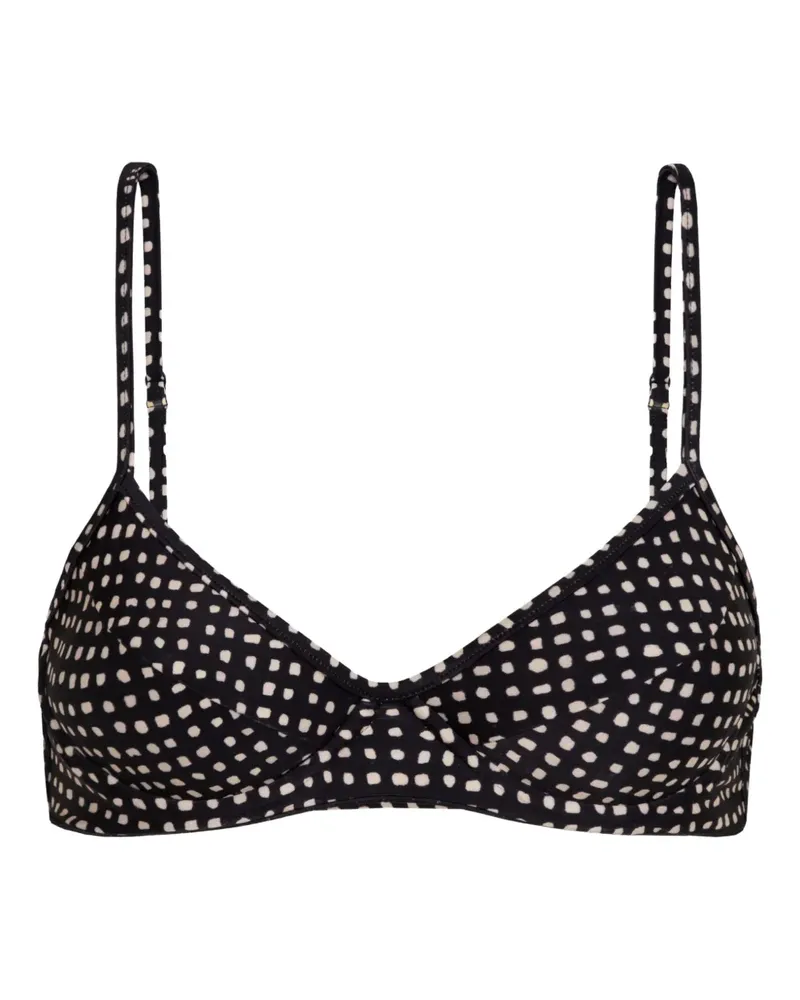 Lenny Niemeyer Gepunktetes Bikinioberteil - Schwarz Schwarz