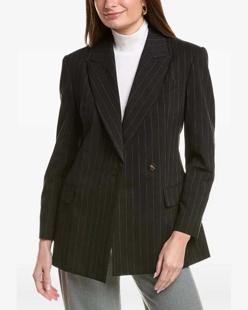 Brunello Cucinelli pinstripe blazer - Schwarz Schwarz