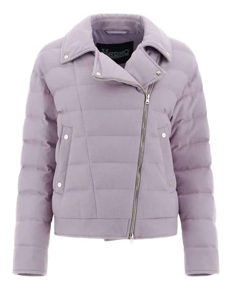 Herno Wattierte Jacke mit Reißverschluss - Violett Violett