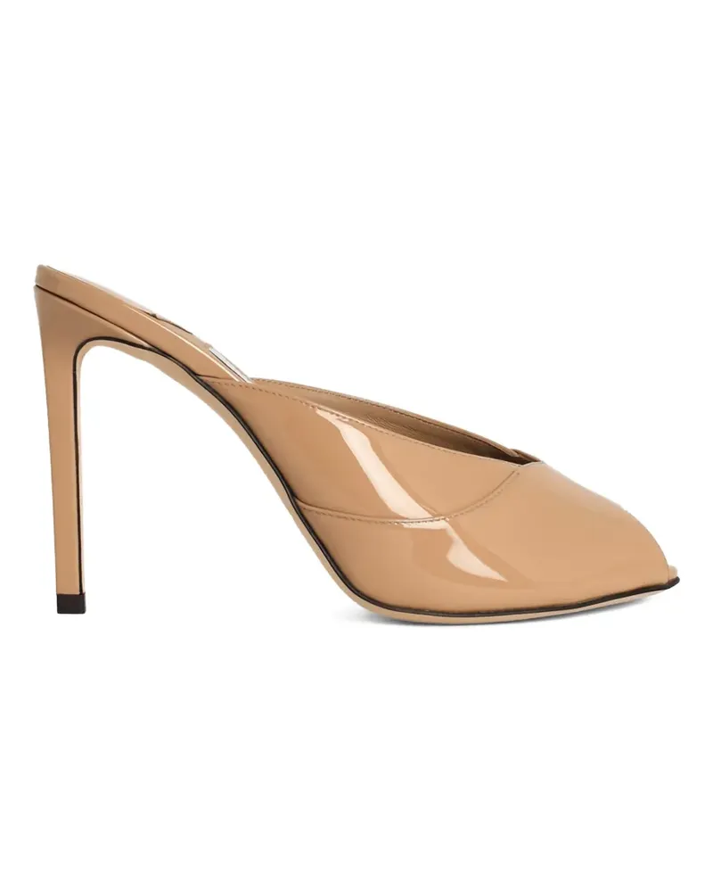 Jimmy Choo Brigitte overlapping stiletto sandals - Nude Nude
