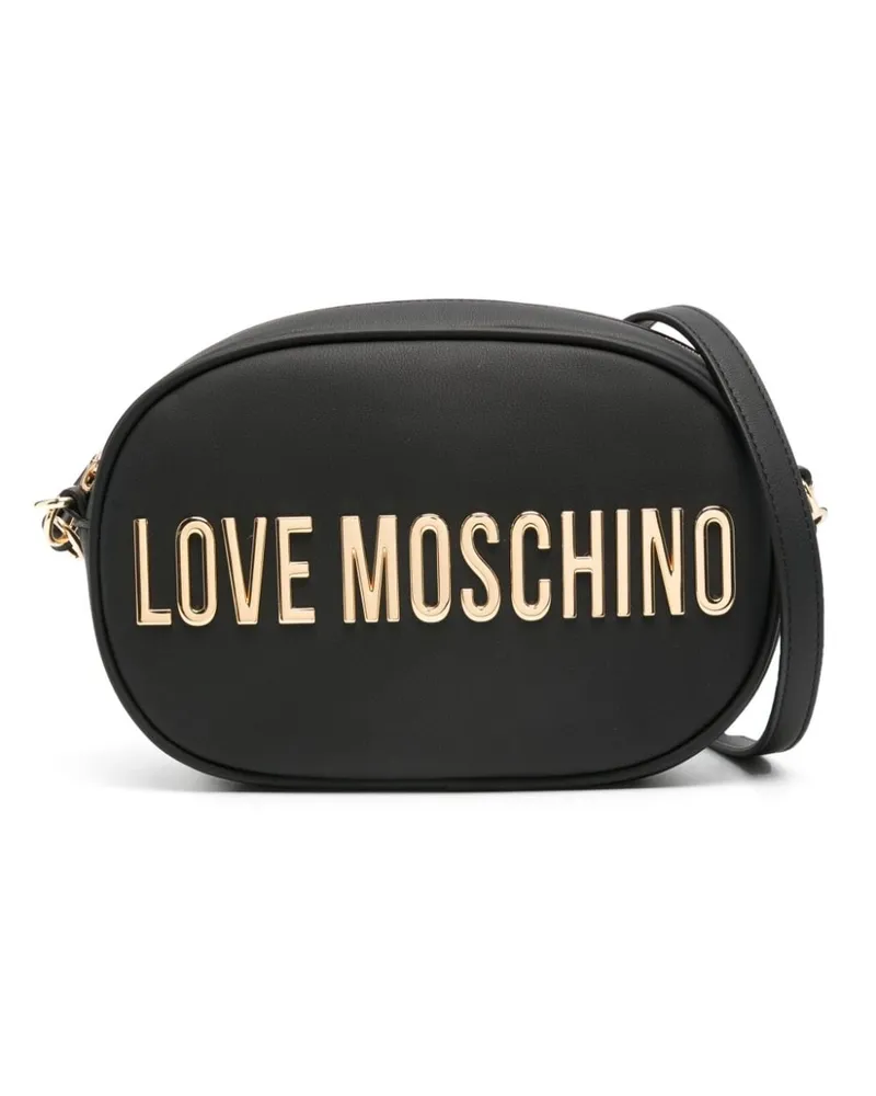 Moschino Umhängetasche mit Logo Schwarz