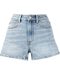 Alexander Wang Jeans-Shorts mit hohem Bund Blau