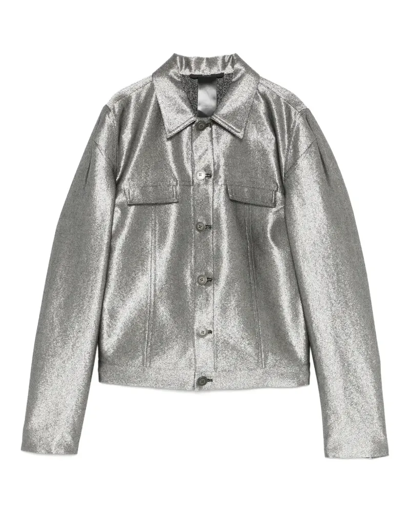 Sapio metallic-finish jacket - Silber Silber