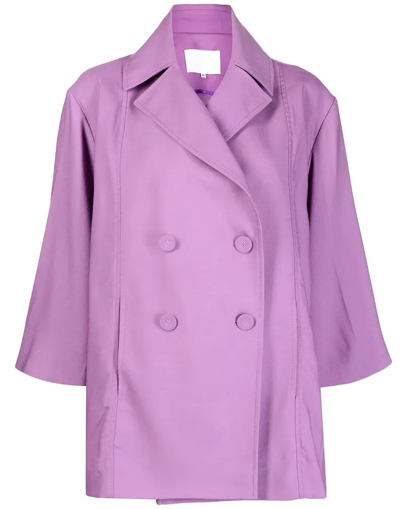 COSTARELLOS Doppelreihiger Blazer - Violett Violett