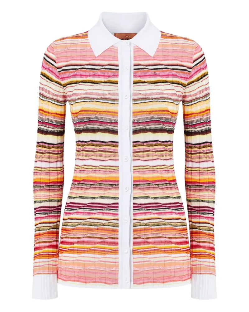 Missoni Gestricktes Hemd mit Streifen - Rosa Rosa