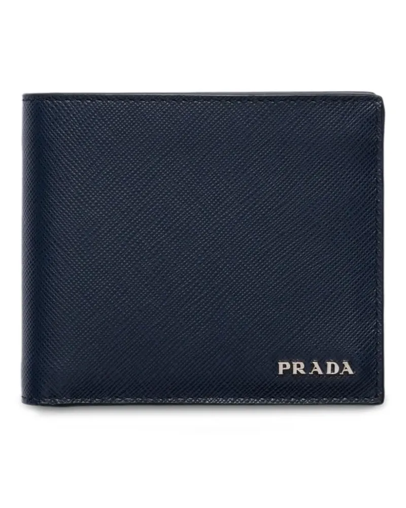 Prada Portemonnaie aus Saffiano-Leder - Blau Blau