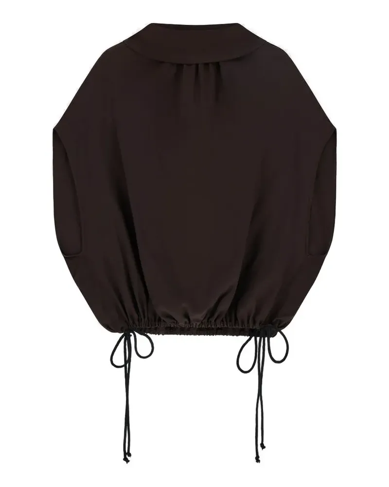 Liviana Conti Deva drawstring-hem blouse - Braun Braun