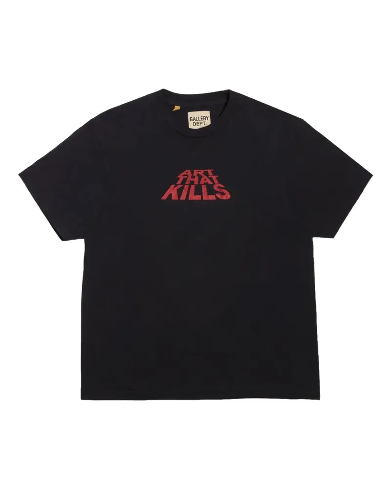 GALLERY DEPT. Kurzärmeliges Art That Kills T-Shirt - Schwarz Schwarz