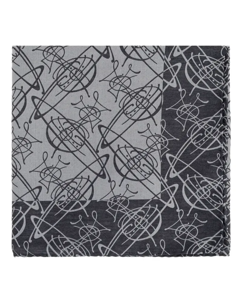 Vivienne Westwood Orb monogram scarf - Grau Grau