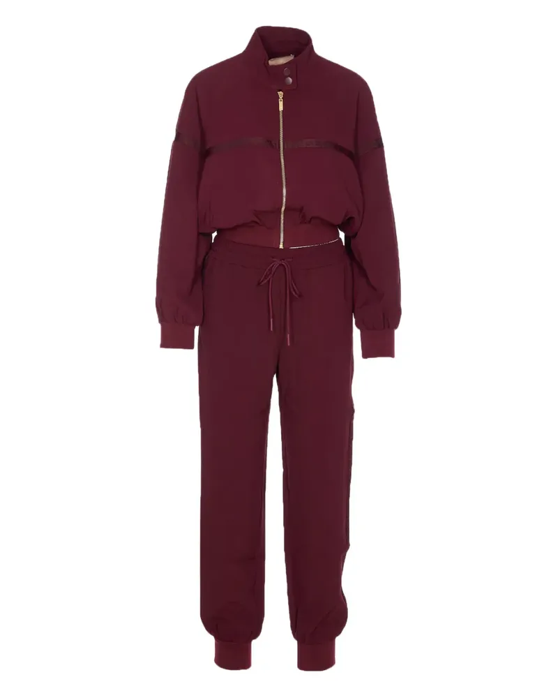 Twin-Set Jogginganzug mit Logo-Stickerei - Rot Rot