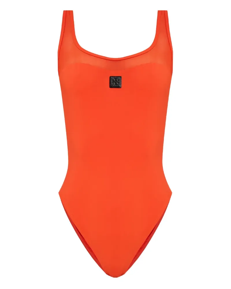 Tory Burch Badeanzug mit Logo - Rot Rot