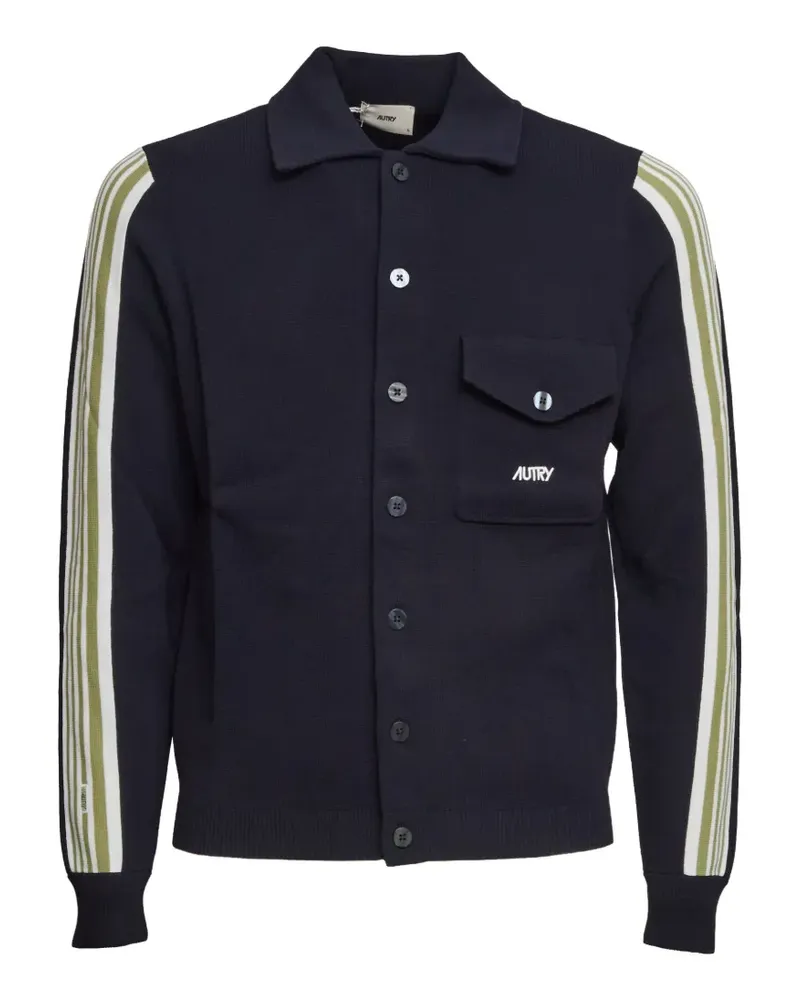 AUTRY Gestricktes Hemd mit Streifen - Blau Blau