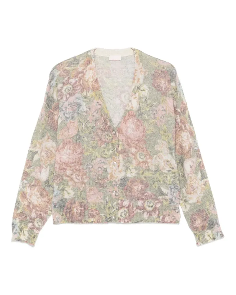 Liu Jo Cardigan mit Blumen-Print - Rosa Rosa