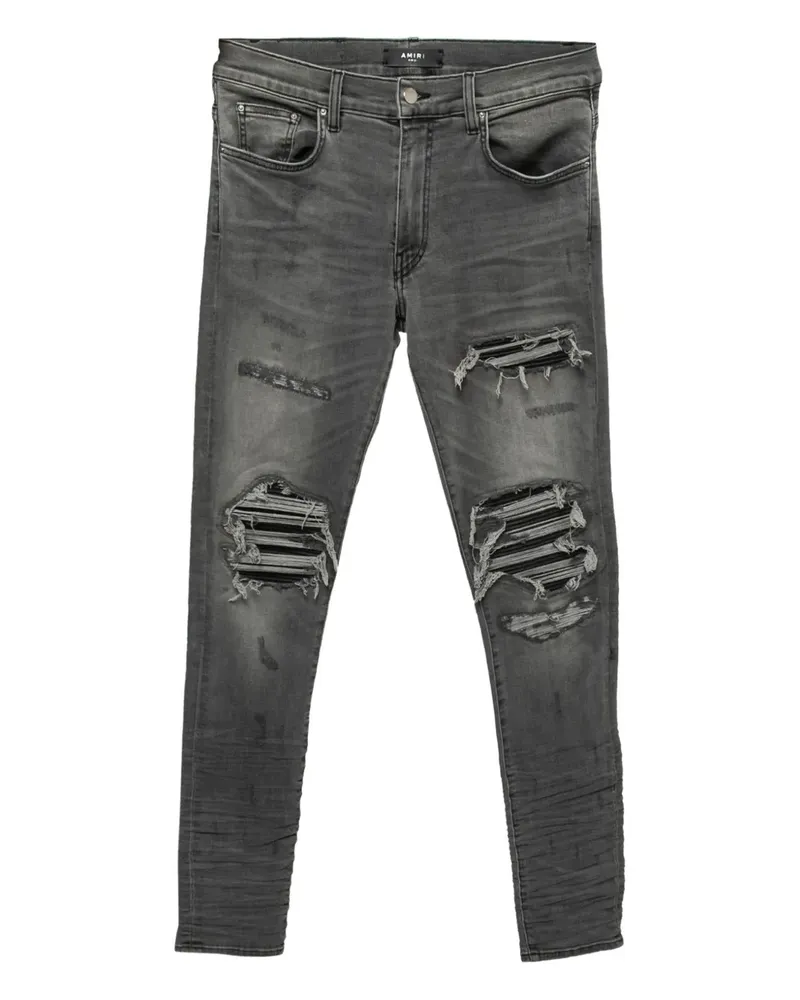 Amiri Jeans in Distressed-Optik - Grau Grau