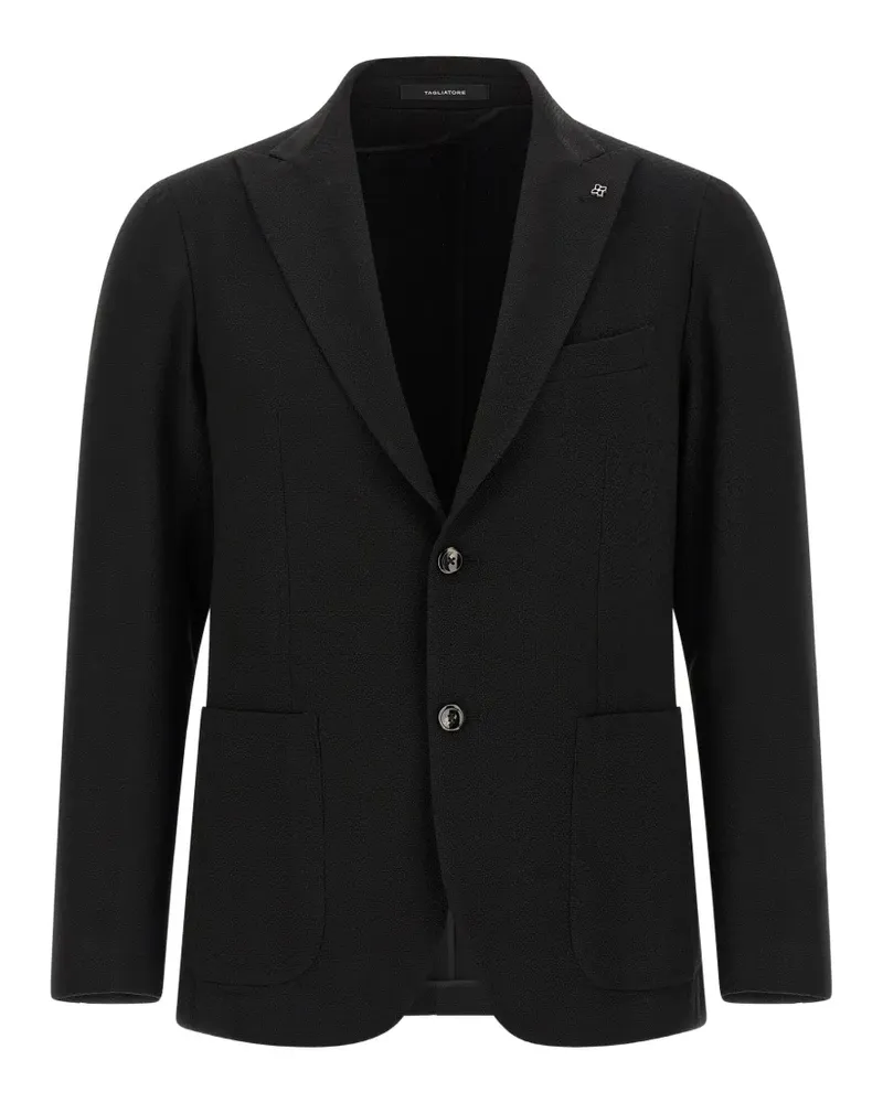 Tagliatore Montecarlo peak-lapel blazer - Schwarz Schwarz