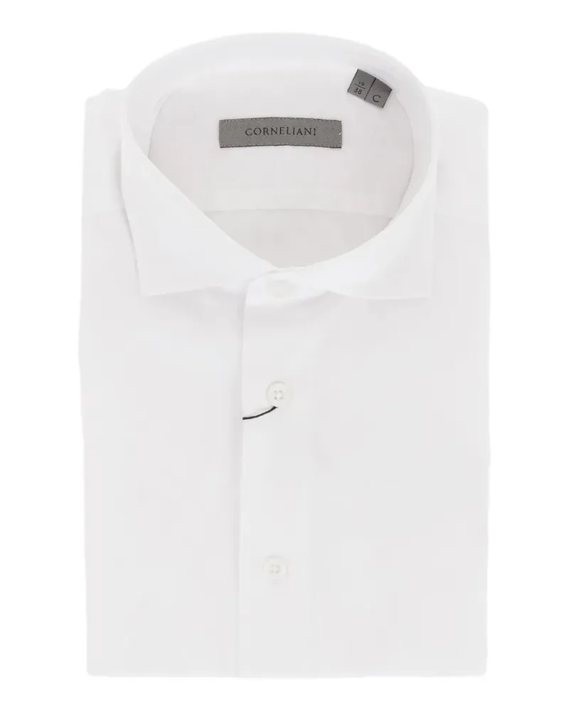 Corneliani Hemd mit geometrischem Muster - Weiß Weiß
