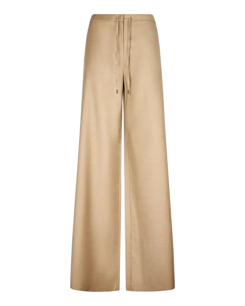 Max Mara Palazzohose mit Kordelzug - Nude Nude
