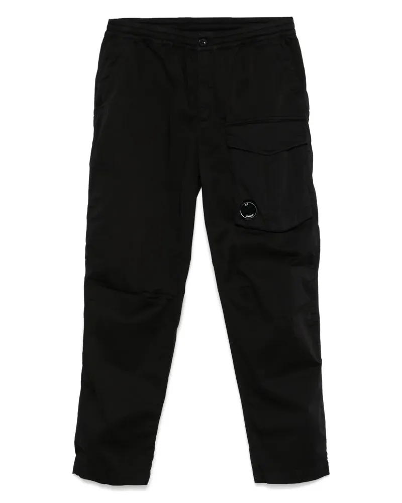 C.P. Company Hose mit Linsen-Detail - Schwarz Schwarz