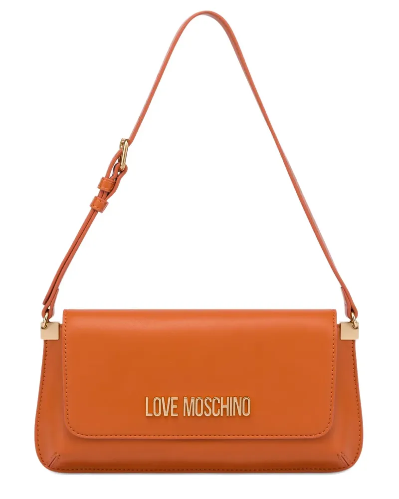 Moschino Schultertasche mit Logo - Orange Orange