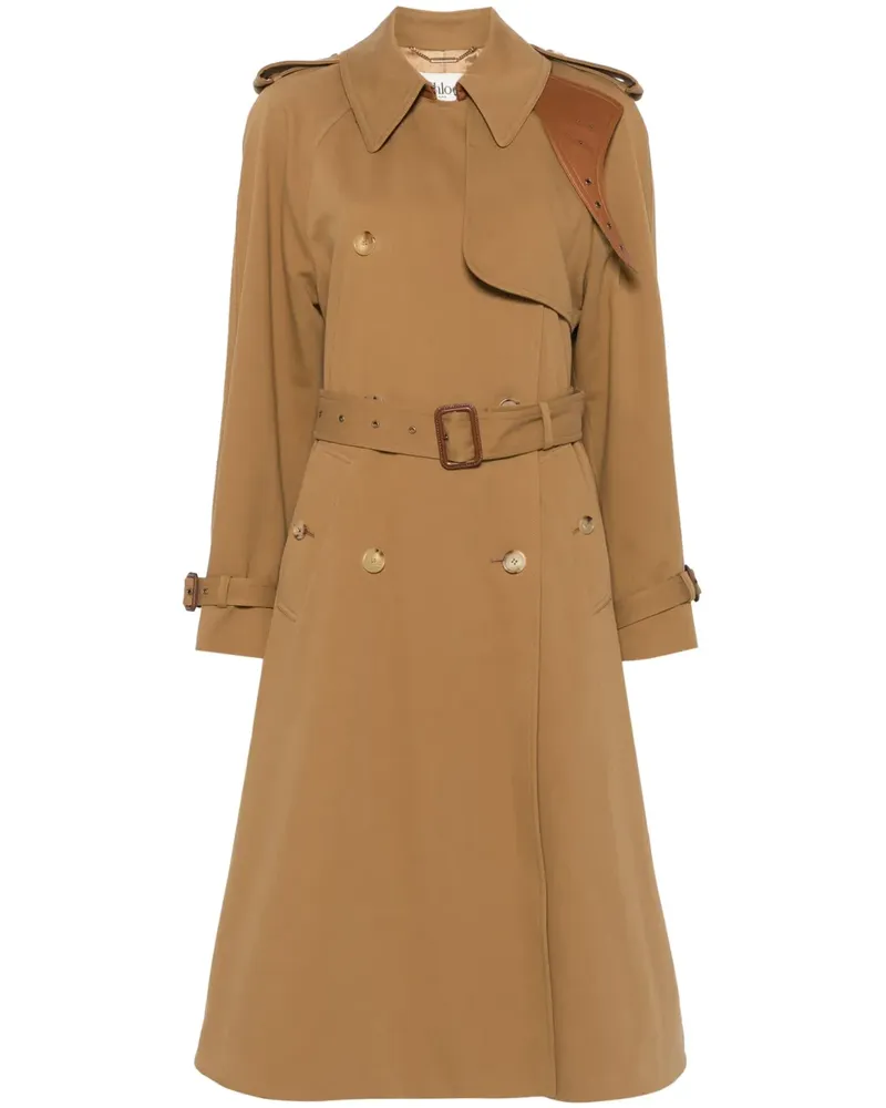 Chloé Trenchcoat aus Gabardine - Nude Nude